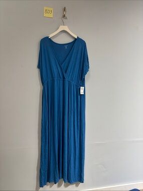Amazon essentials xxl NWT blue dress